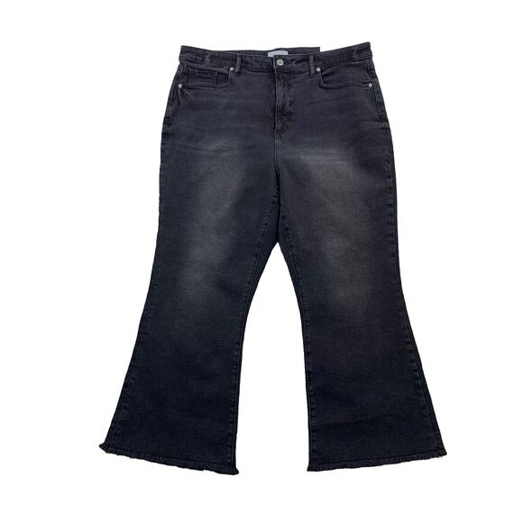 LOFT The Kick Crop Jeans Size 34 Women NEW High Rise Curvy 25" Inseam 29-0 - Picture 2 of 9